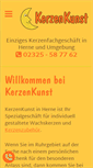 Mobile Screenshot of kerzenkunst-herne.com
